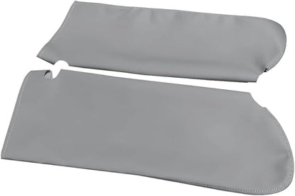 Car Sun Visor Cover Pair Fit for Chevy Tahoe Suburban Yukon 1995-1999, Microfiber Leather, Gray