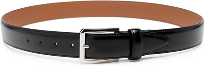 Fabio Valenti Genuine Leather Dress Belts For Men - Mens Belt For Suits, Jeans, Uniform With Single Prong Buckle