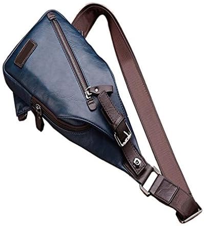 Hebetag Leather Sling Bag Crossbody Backpack for Men Women Travel Outdoor Camping