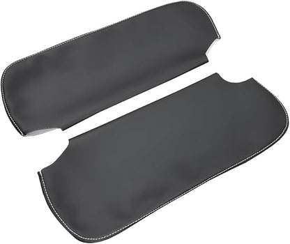 Black Car Sun Visor Cover, Left & Right Side Sun Visor Skin Pair Fits for Chevy Camaro 1993-2002, for Firebird 1993-2002 (Skin Only)