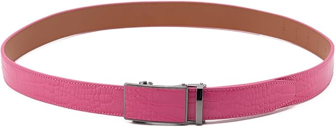 Fabio Valenti Mens Belt,Ratchet Belt Dress with 1 3/8" Genuine Leather with Easier Adjustable Buckle, Trim to Fit