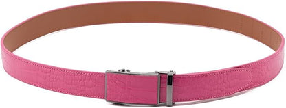 Fabio Valenti Mens Belt,Ratchet Belt Dress with 1 3/8" Genuine Leather with Easier Adjustable Buckle, Trim to Fit