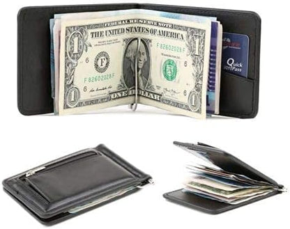 5Pcs Spring Money Clip Steel Bar Nickel Plate for Bifold Wallet Purse Leather Craft Tools Ideal Christmas gift Father's Day gift Silver 2.9 Inch