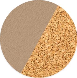 YSAGi Double-Sided Desk Pad, 31.5"x15.7"Leather Desk Mat, Eco Cork Desk Pad Protector,Large Mouse Pad,Waterproof Desk Blotter for Office/Home(Apricot)