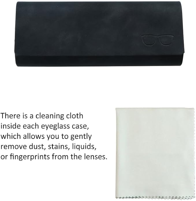 VisionGlobal Hard Shell Eyeglass Case for Eyeglasses and Sunglasses for Men/Women and Kids