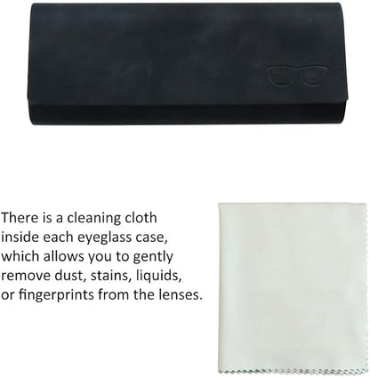 VisionGlobal Hard Shell Eyeglass Case for Eyeglasses and Sunglasses for Men/Women and Kids
