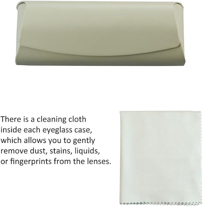 VisionGlobal Hard Shell Eyeglass Case for Eyeglasses and Sunglasses for Men/Women and Kids