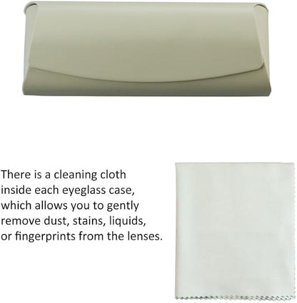 VisionGlobal Hard Shell Eyeglass Case for Eyeglasses and Sunglasses for Men/Women and Kids