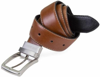 Steve Madden Men's Reversible Men's Dress Casual Every Day Leather Belt