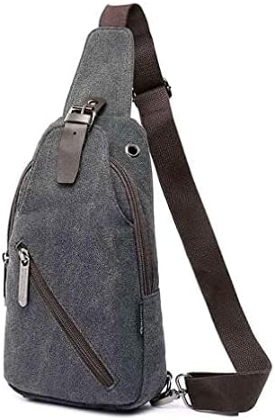 Hebetag Leather Sling Bag Crossbody Backpack for Men Women Travel Outdoor Camping