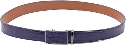 Fabio Valenti Mens Belt,Ratchet Belt Dress with 1 3/8" Genuine Leather with Easier Adjustable Buckle, Trim to Fit
