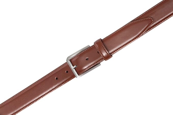 Fabio Valenti Genuine Leather Dress Belts For Men - Mens Belt For Suits, Jeans, Uniform With Single Prong Buckle