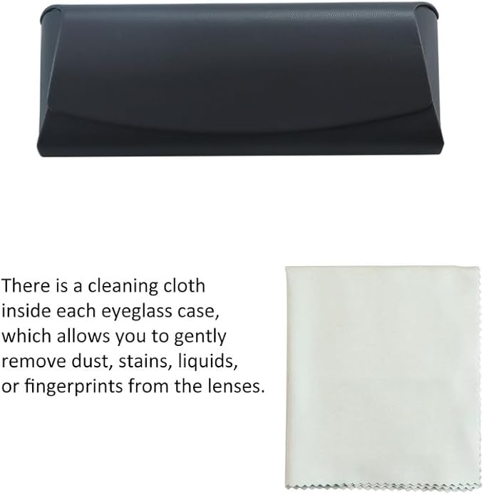 VisionGlobal Hard Shell Eyeglass Case for Eyeglasses and Sunglasses for Men/Women and Kids