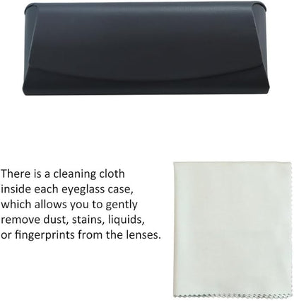 VisionGlobal Hard Shell Eyeglass Case for Eyeglasses and Sunglasses for Men/Women and Kids