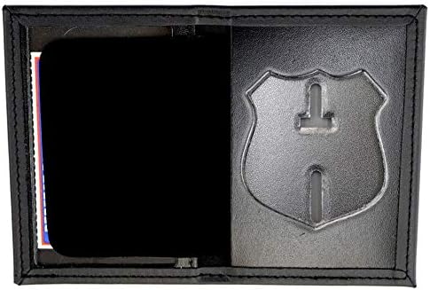 Perfect Fit Dress Leather Badge and ID Case for NY City Patrol Officer (Cutout PF145)