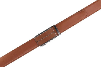 Fabio Valenti Mens Belt,Ratchet Belt Dress with 1 3/8" Genuine Leather with Easier Adjustable Buckle, Trim to Fit