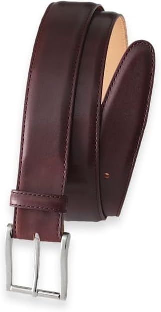 Paul Fredrick Men's Leather Belt With Changeable Buckle