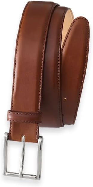 Paul Fredrick Men's Leather Belt With Changeable Buckle