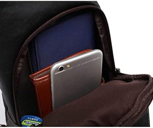 Hebetag Leather Sling Bag Crossbody Backpack for Men Women Travel Outdoor Camping