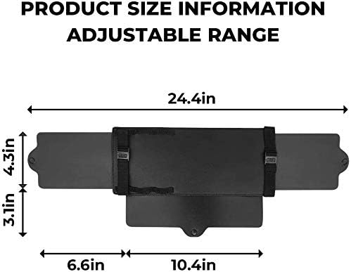JoyTutus Car Sun Visor Sunshade Extender, Adjustable Car Sun Visor Extender Protects from Anti-Glare, UV Rays Blocker Windshield Sunshade Extender for car SUV(2 Pack)