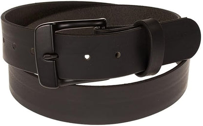 Men's Leather Belt, Made in USA, Full-Grain Leather, Casual Everyday Wear Belts, Amish Handmade 1.5" Width