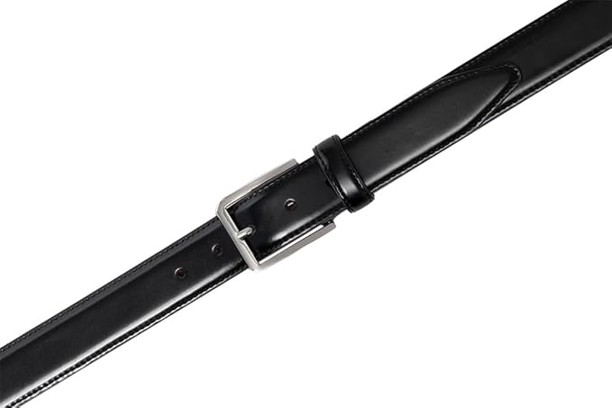 Fabio Valenti Genuine Leather Dress Belts For Men - Mens Belt For Suits, Jeans, Uniform With Single Prong Buckle