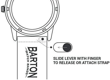 BARTON WATCH BANDS - Top Grain Leather Watch Bands Compatible with Apple Watch Models - 1, 2, 3, 4, 5, 6, 7, 8, 9, 10, SE, Ultra & Ultra 2
