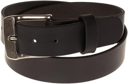 Men's Leather Belt, Made in USA, Full-Grain Leather, Casual Everyday Wear Belts, Amish Handmade 1.5" Width