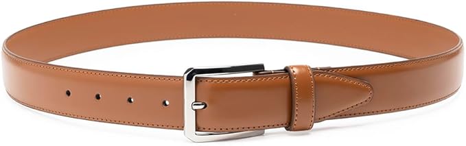 Fabio Valenti Genuine Leather Dress Belts For Men - Mens Belt For Suits, Jeans, Uniform With Single Prong Buckle