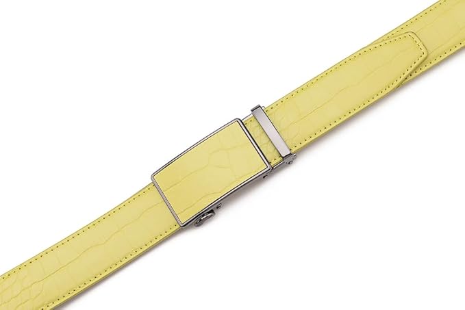 Fabio Valenti Mens Belt,Ratchet Belt Dress with 1 3/8" Genuine Leather with Easier Adjustable Buckle, Trim to Fit