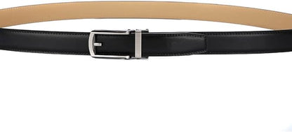 Tonywell Mens Leather Ratchet Belts with Click Buckle Perfect Fit Dress Belt 30mm Wide