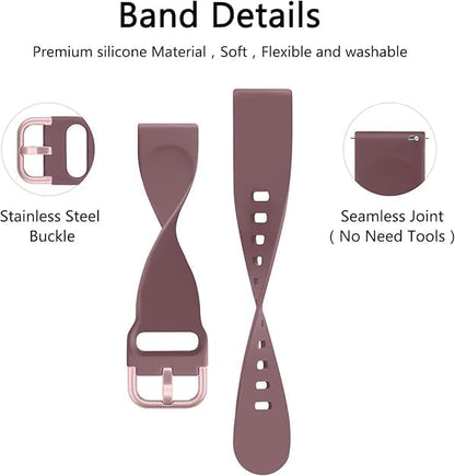 Tobfit 20mm 22mm Watch Bands Quick Release Watch Straps with Color Matched Metal Buckle, Soft Silicone Breathable Replacement Sport Watch Wristbands for Women Men