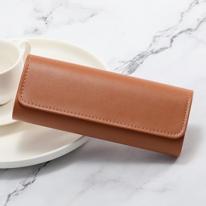 HSYMQ 3PCS Glasses Case, Eyeglasses Case Hard Shell, Reading Hard Glasses Cases for Women Men