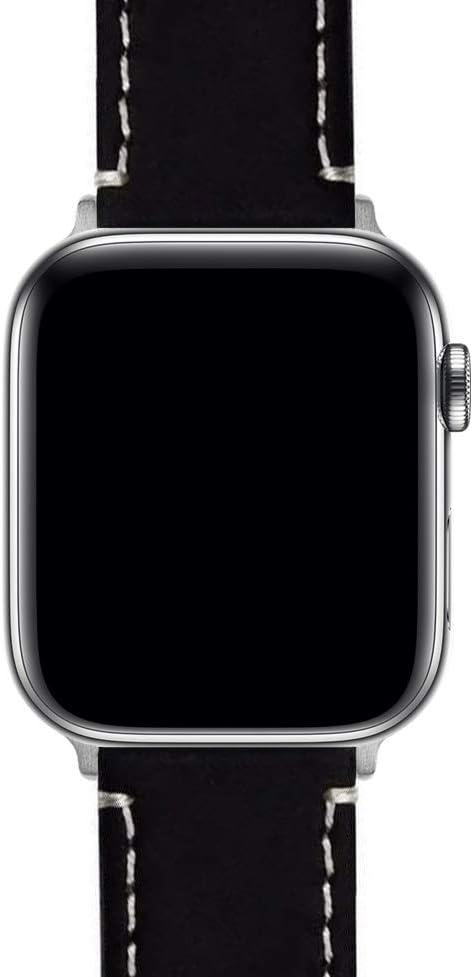 BARTON WATCH BANDS - Top Grain Leather Watch Bands Compatible with Apple Watch Models - 1, 2, 3, 4, 5, 6, 7, 8, 9, 10, SE, Ultra & Ultra 2