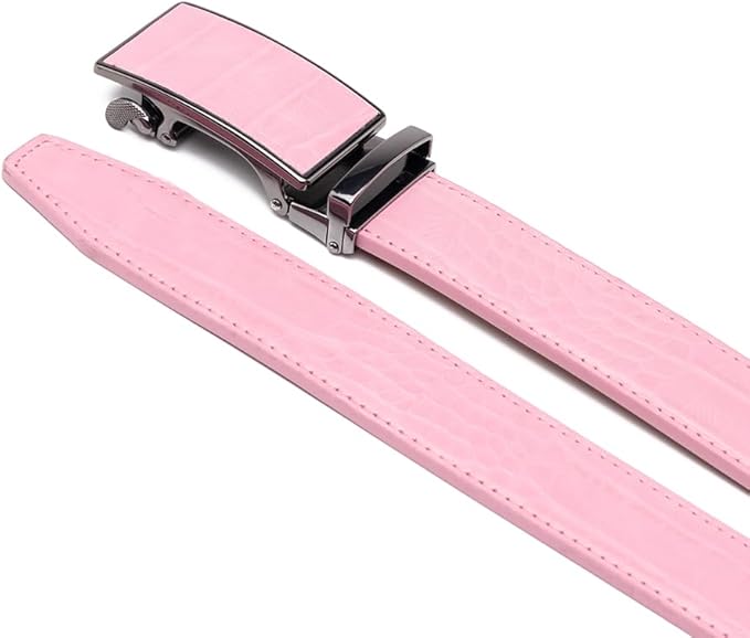 Fabio Valenti Mens Belt,Ratchet Belt Dress with 1 3/8" Genuine Leather with Easier Adjustable Buckle, Trim to Fit