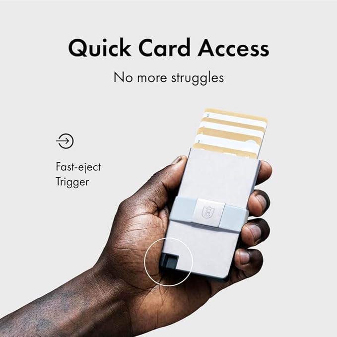 Ekster Aluminum Cardholder Wallet for Men | Metal Wallets with RFID Blocking Layer | Slim & Minimalist Aluminum Wallet with Push Button for Quick Card Access