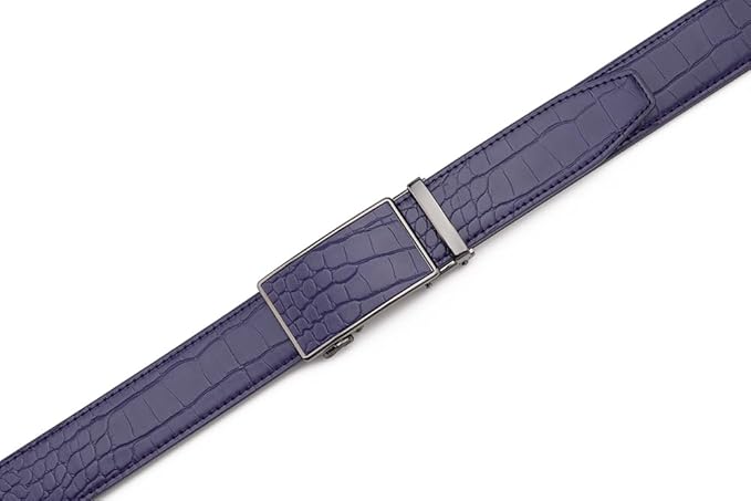 Fabio Valenti Mens Belt,Ratchet Belt Dress with 1 3/8" Genuine Leather with Easier Adjustable Buckle, Trim to Fit