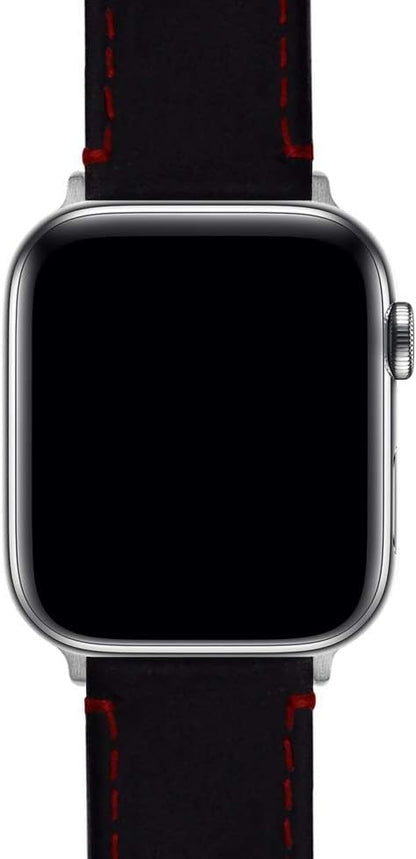 BARTON WATCH BANDS - Top Grain Leather Watch Bands Compatible with Apple Watch Models - 1, 2, 3, 4, 5, 6, 7, 8, 9, 10, SE, Ultra & Ultra 2