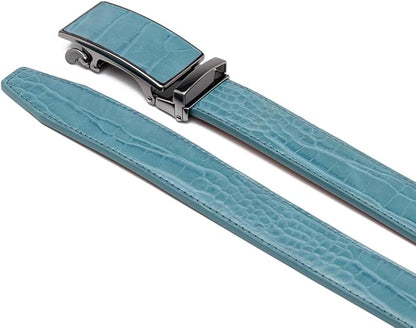 Fabio Valenti Mens Belt,Ratchet Belt Dress with 1 3/8" Genuine Leather with Easier Adjustable Buckle, Trim to Fit