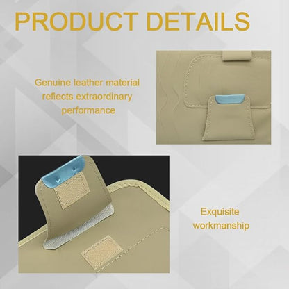 Car Visor Organizer, Sun Glassed Holder, Sunvisor Storage Holder, Car Visor Storage Pocket, PU Leather Pocket Storage Pouch Holder Car Accessories for Sunglasses, Cards, CDs Storage