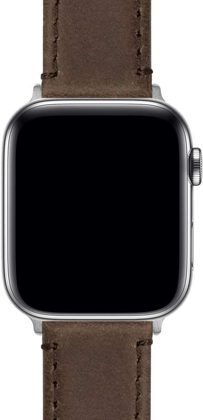 BARTON WATCH BANDS - Top Grain Leather Watch Bands Compatible with Apple Watch Models - 1, 2, 3, 4, 5, 6, 7, 8, 9, 10, SE, Ultra & Ultra 2