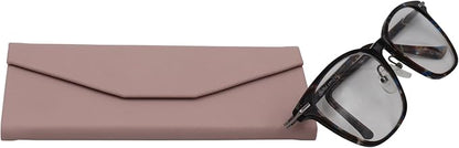 Real Sic Glasses Case for Men and Women - Magnetic Folding Hard Shell Sunglass Holder - Inspired by Solid Color