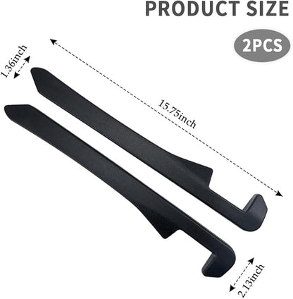 KIFIDAN 2PCS Car Seat Gap Filler,Flexible in between Car Seat Catcher for Tightly Filling Seats Gaps,Universal Cars Console Catcher Interior Cars Accessories for Women & Men (Black)