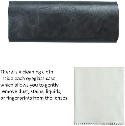 VisionGlobal Hard Shell Eyeglass Case for Eyeglasses and Sunglasses for Men/Women and Kids