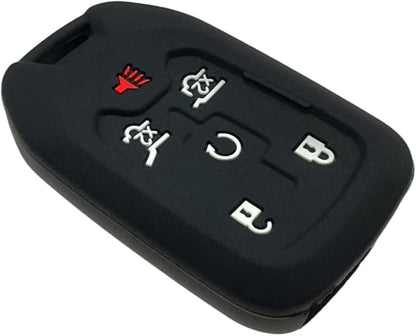 REPROTECTING Silicone Rubber Key Fob Cover Compatible with 2014-2021 Chevrolet Suburban Tahoe GMC Yukon Yukon XL HYQ1AA