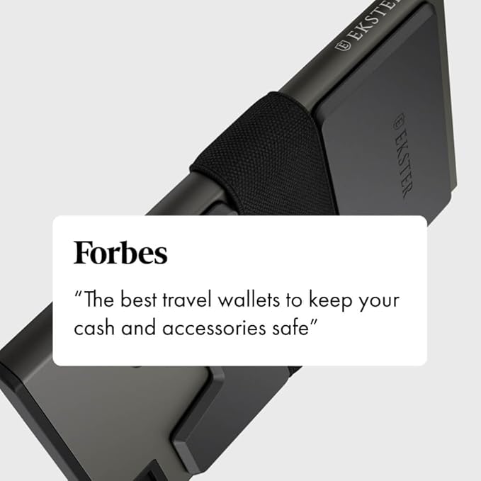 Ekster Aluminum Cardholder Wallet for Men | Metal Wallets with RFID Blocking Layer | Slim & Minimalist Aluminum Wallet with Push Button for Quick Card Access