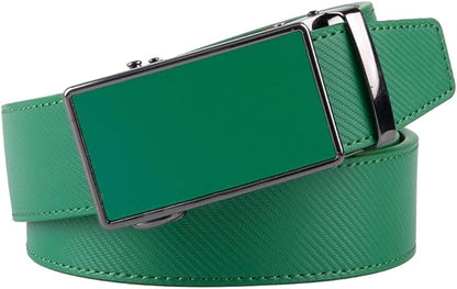 Fabio Valenti Mens Belt,Ratchet Belt Dress with 1 3/8" Genuine Leather with Easier Adjustable Buckle, Trim to Fit