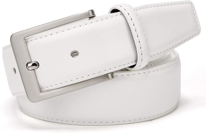 XOUXOU Men's Casual Leather Jeans Belts Classic Work Business Dress Belt with Prong Buckle for Men