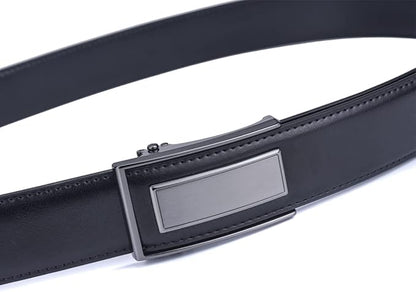 Men’s Belt Beltox Ratchet Dress Leather Buckle Belt Black Brown Blue 1 3/8” Gift Box