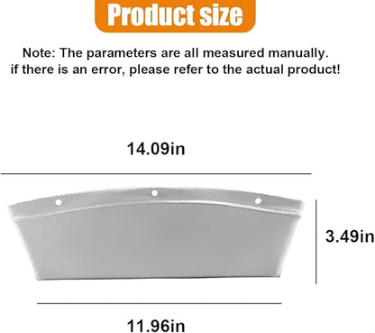Car Seat Gap Filler Organizer, L-Capacity Leather Automotive Interior Storage Box, Universal Vehicle Side Seat Gap Filler Accessories for Keys, Phones, Glasses (Grey)
